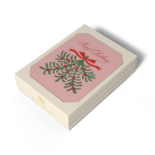 Rifle Paper Co.  Merry Christmas Mistletoe Card SET