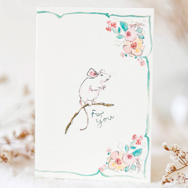 Sophie Amelia Creates - Little Mouse For You Card