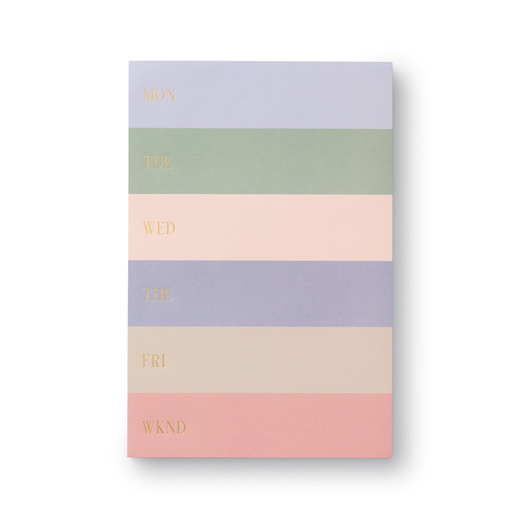 Rifle Paper Co. Muted Weekly Colour Block Large Memo Notepad