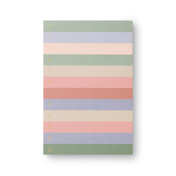 Rifle Paper Co. Muted Numbered Colour Block Large Memo Notepad