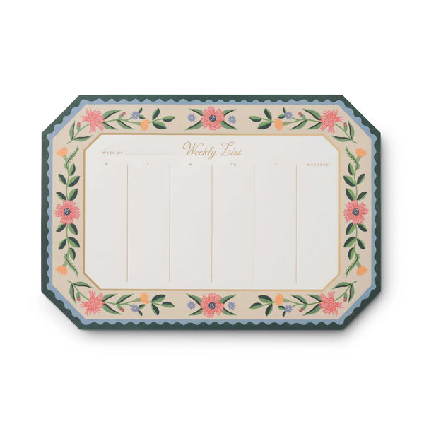 Rifle Paper Co. Weekly Desk Pad - Aster