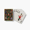 Playing cards with Nutcracker design on a white background