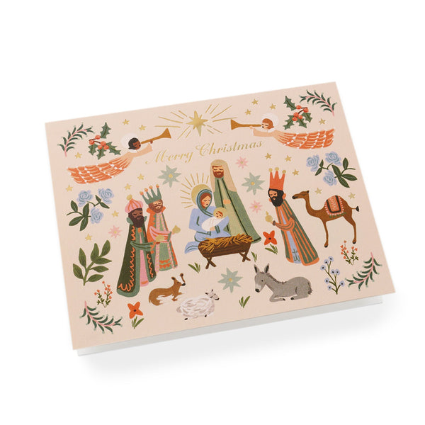 Rifle Paper Co. Nativity Scene Christmas Card SET 