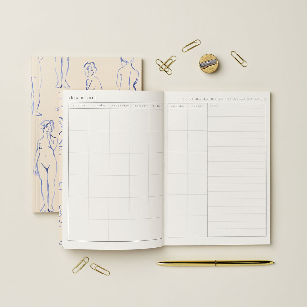 Wanderlust Paper Co. Navy Star Weekly Planner (Undated)