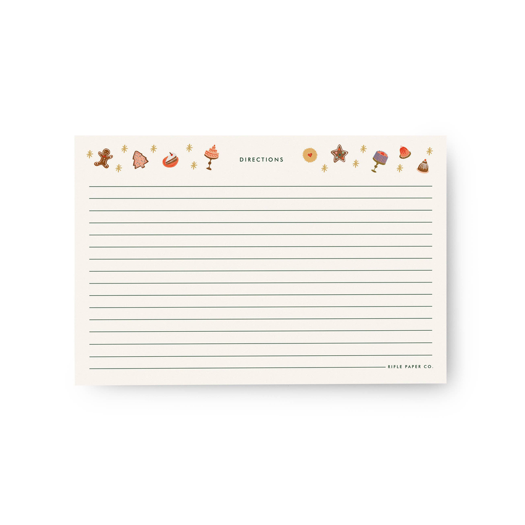 Rifle Paper Co. - Pack of 12 Nutcracker Recipe Cards
