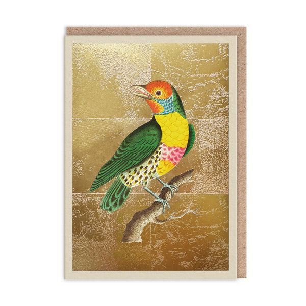 Ohh Deer Lemon-Throated Barbet Greeting Card