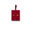 Red decorative box with gold accents on a white background