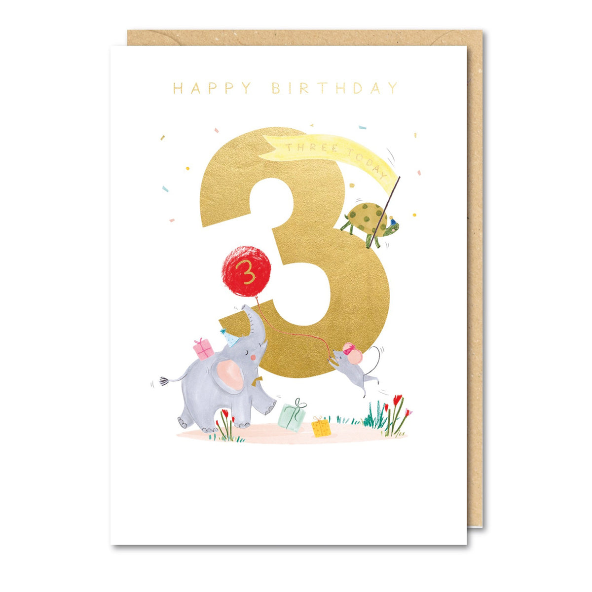 Paperlink Animals 3rd Birthday Card– The Paper Parlour