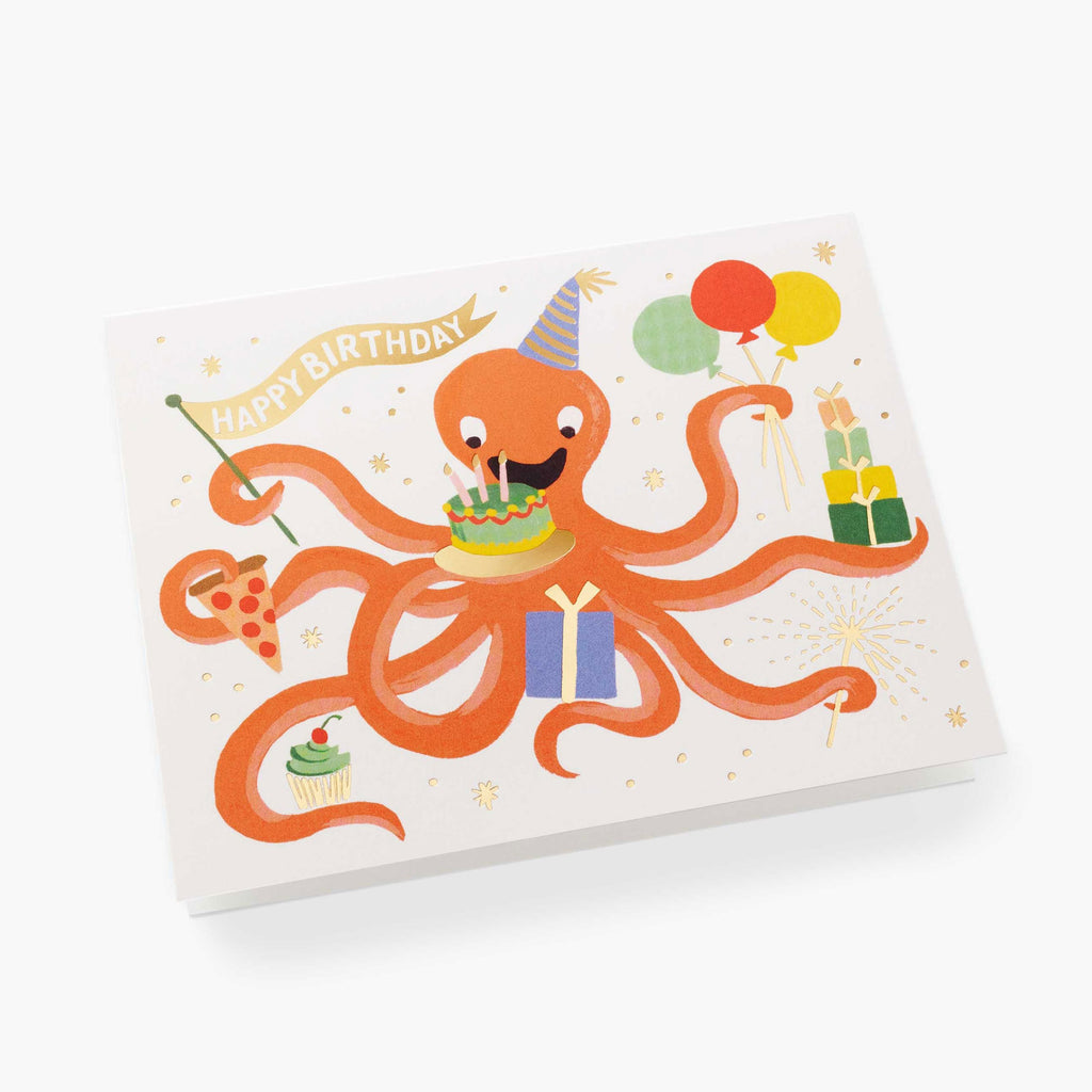 Rifle Paper Co. Octopus Birthday Card
