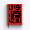 Anthony Burrill One to Ten A5 Lined Notebook