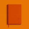 1973 Blank Canvas Orange A5 Lined Notebook