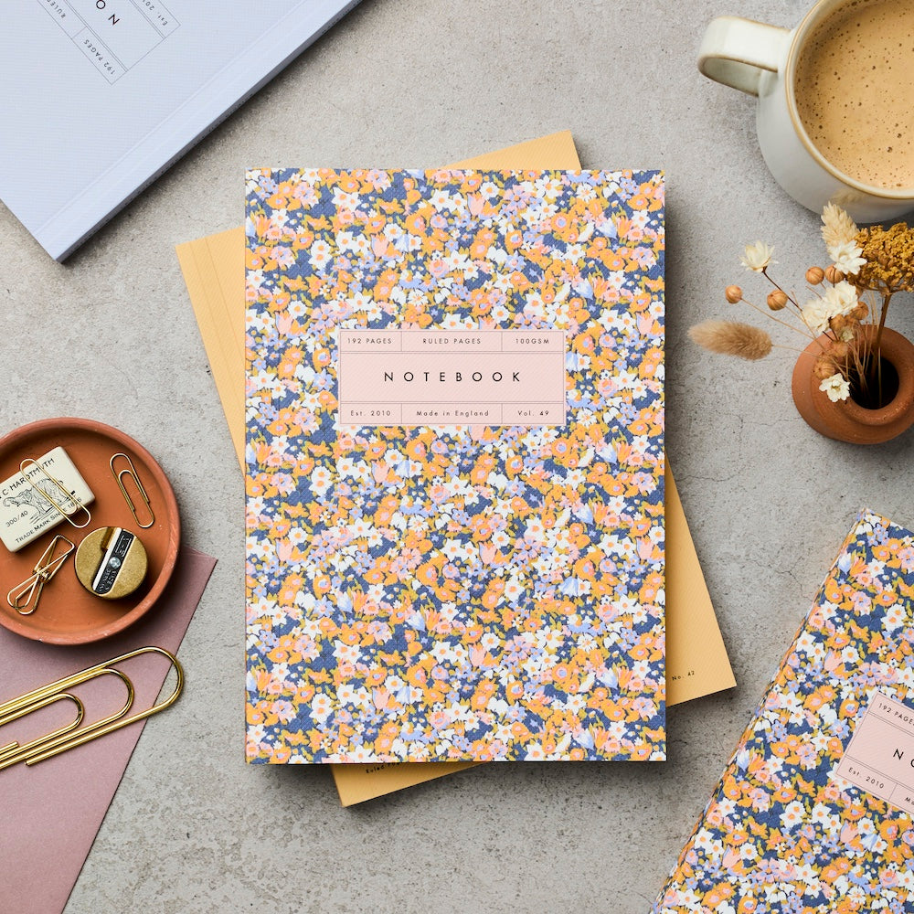 Katie Leamon Vol 49: Ruled Patricia Yellow Flat Lay Notebook