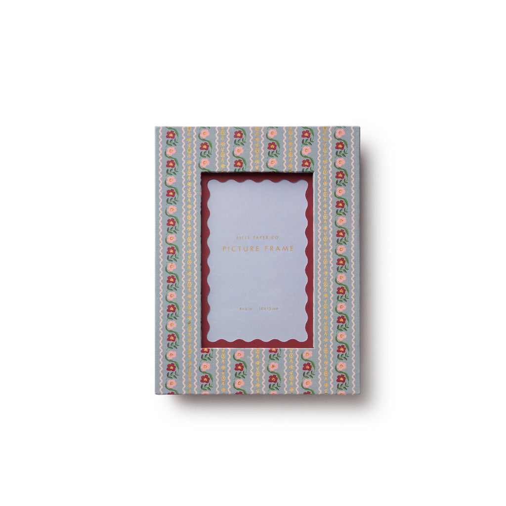 Decorative photo album with patterned cover on a white background