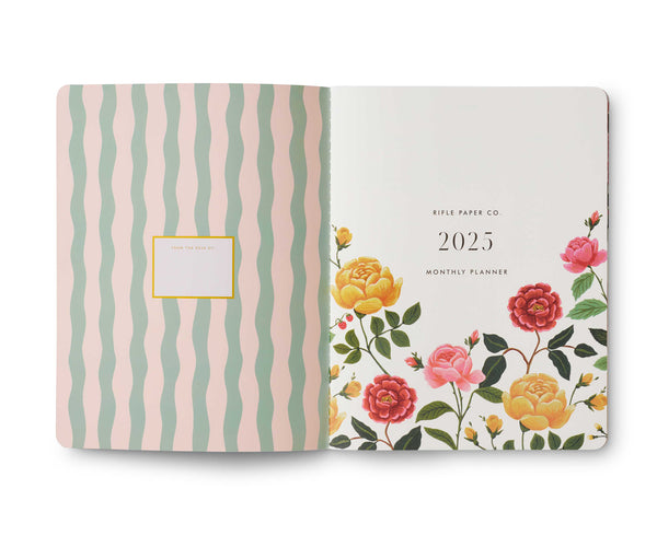 Rifle Paper Co. 2025 12-Month Appointment Notebook - Roses