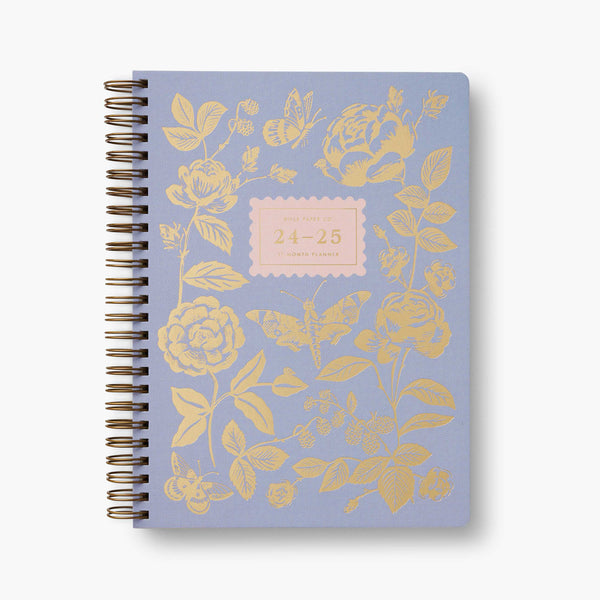 Rifle Paper Co. 17 Month 2024-2025 Academic Softcover Planner - English Rose