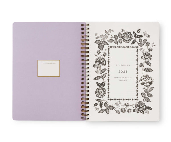 Rifle Paper Co. 2025 12-Month Softcover Spiral Planner - Mimi