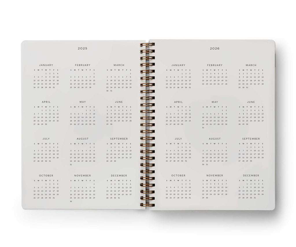 Rifle Paper Co. 2025 12-Month Softcover Spiral Planner - Mimi