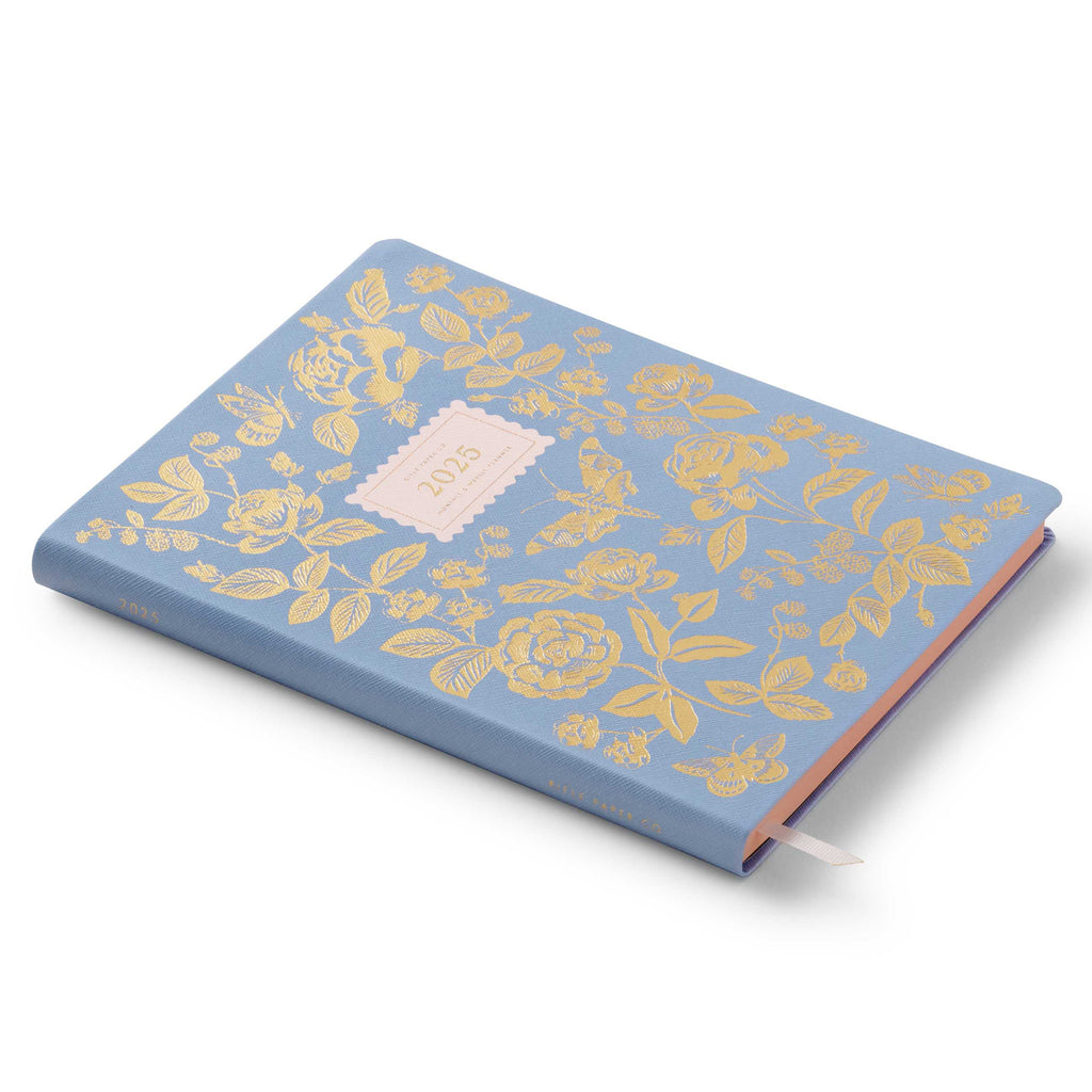 Rifle Paper Co. 2025 12-Month Bookbound Planner - English Rose