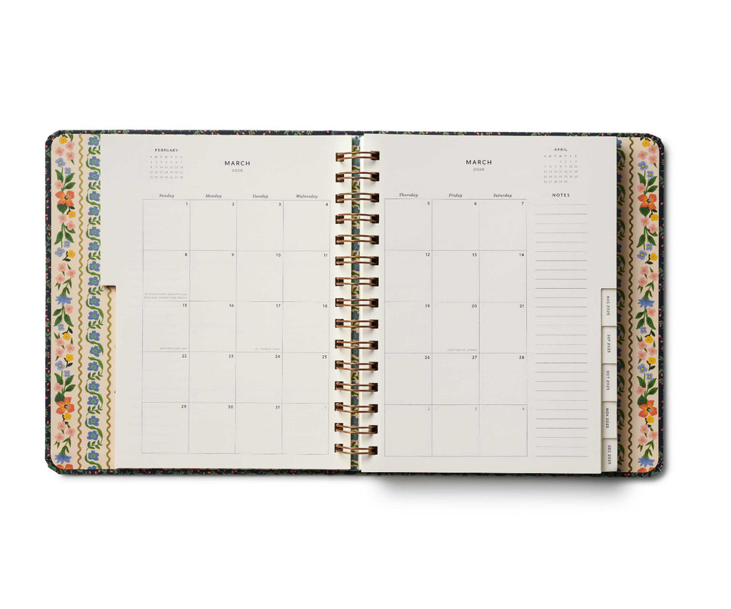 Rifle Paper Co - 2025-2026 Wildwood 17-Month Academic Covered Spiral Planner