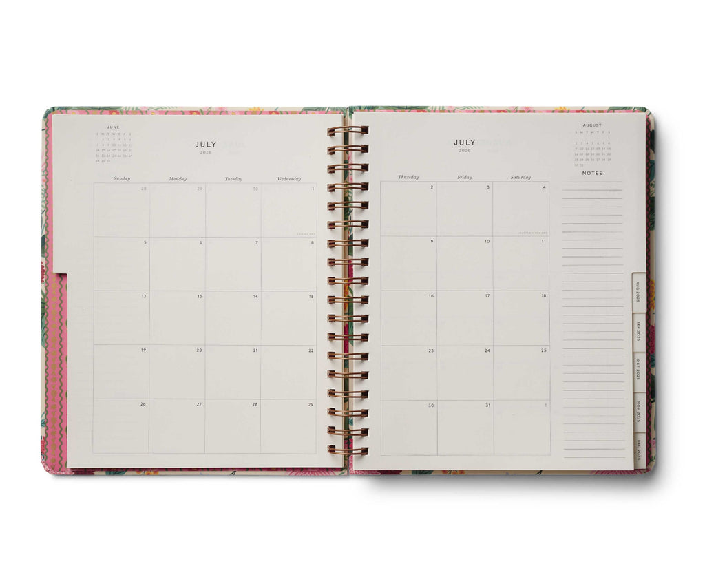 Rifle Paper Co - 2025-2026 Dahlia 17-Month Academic Hardcover Spiral Planner