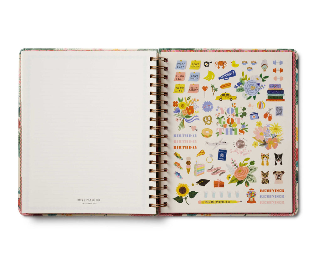 Rifle Paper Co - 2025-2026 Dahlia 17-Month Academic Hardcover Spiral Planner