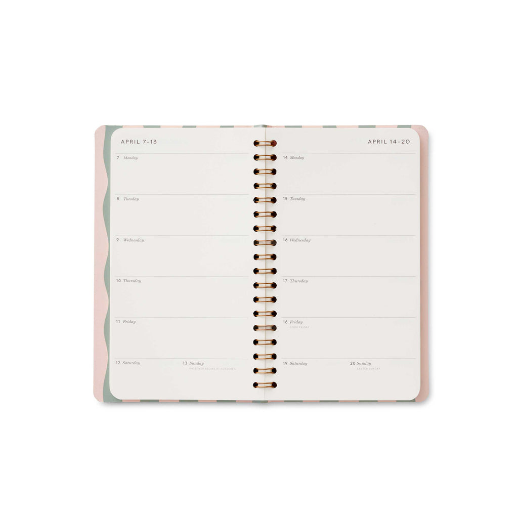 Rifle Paper Co. 2025 12-Month Spiral Pocket Planner - Roses