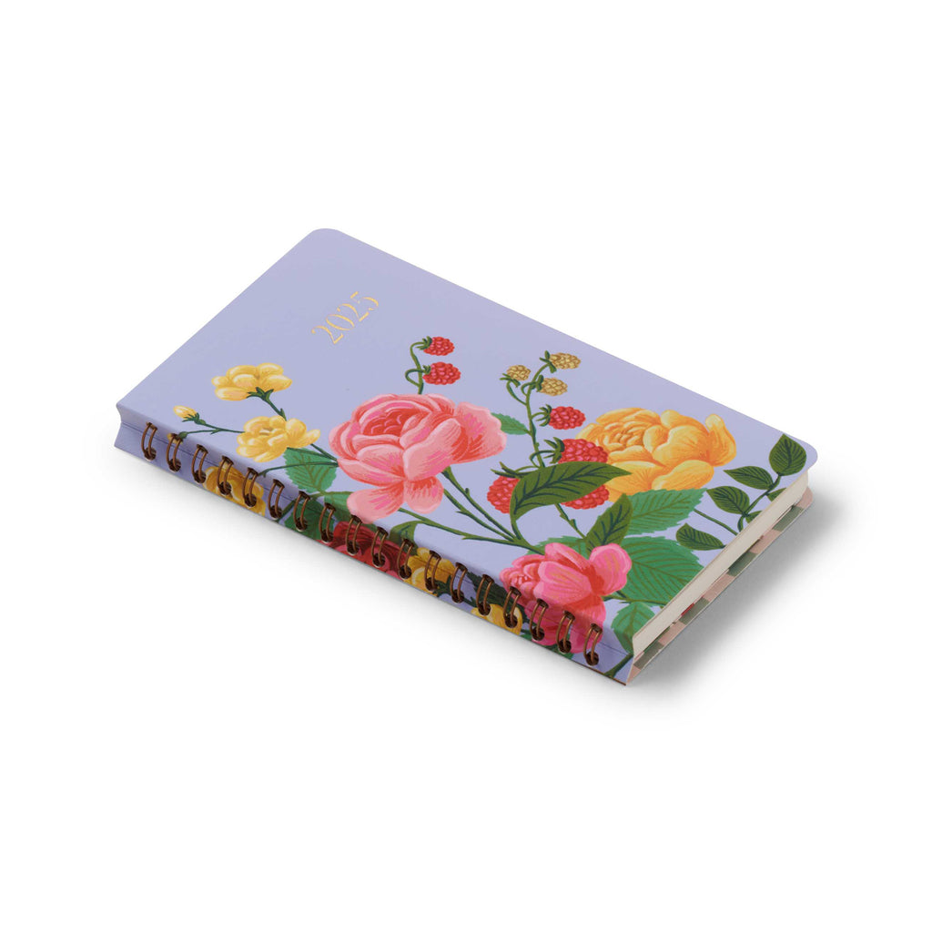 Rifle Paper Co. 2025 12-Month Spiral Pocket Planner - Roses