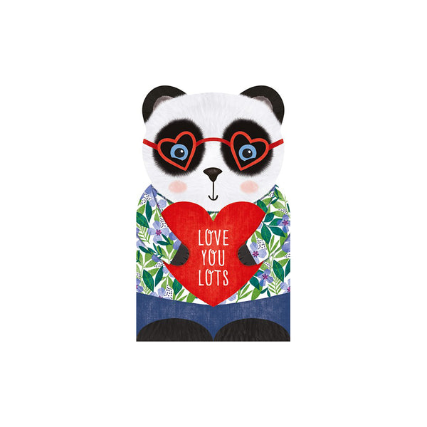 Hey Cutie Love You Lots Panda Valentine's Day Card