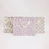 Floral-patterned gift bag on a white background