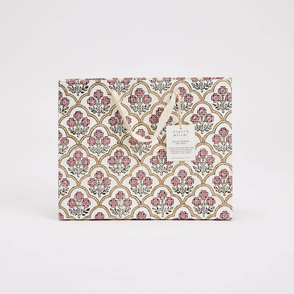 Product packaging with floral pattern on a white background