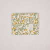 Floral patterned product on a light gray background