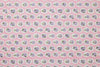 Small floral pattern on a pink background
