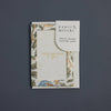 Card with floral design and 'Happy Birthday' text on a dark gray background, branded 'paper mirchi'.