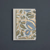Floral patterned card on a dark gray background