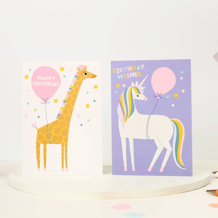 Mifkins - Birthday Card Multipack - PASTELS