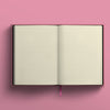 1973 Blank Canvas Pink A5 Lined Notebook