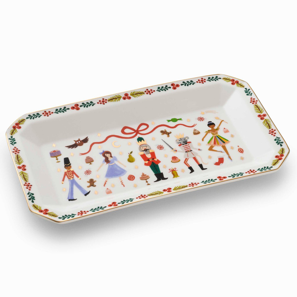 Rifle Paper Co. - Nutcracker Large Porcelain Catchall Tray