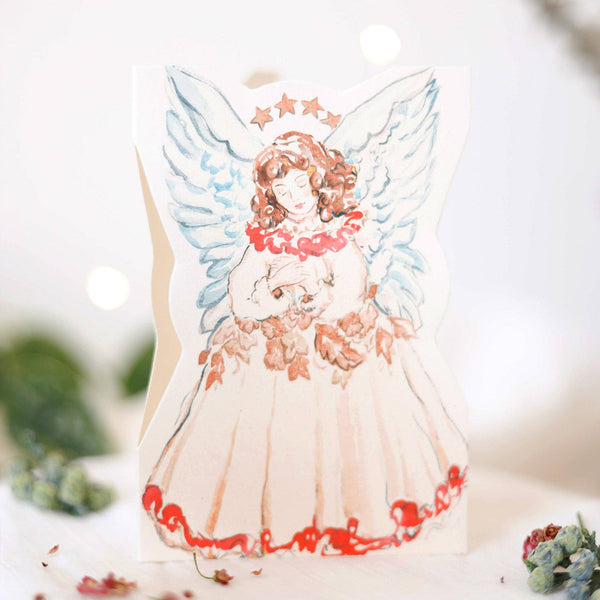 Sophie Amelia Merry Angel - Cut Christmas Card