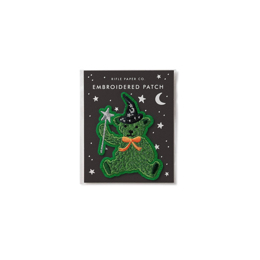 Rifle Paper Co - Halloween Bear Embroidered Iron On Patch