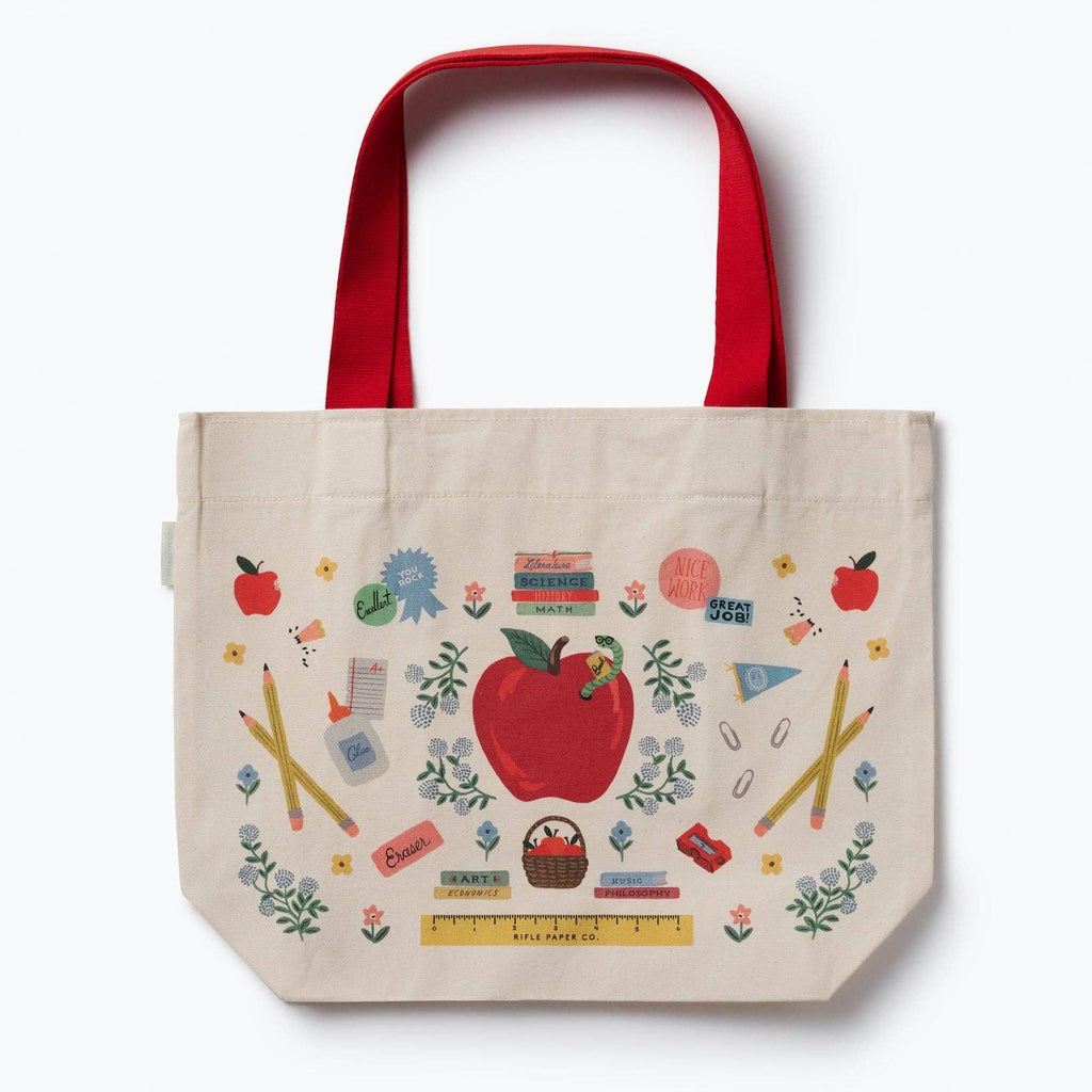 Rifle Paper Co - Schoolhouse East West Canvas Tote Bag