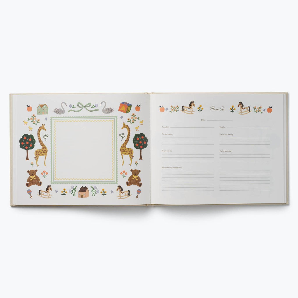 Rifle Paper Co - Storybook Embroidered Baby Book