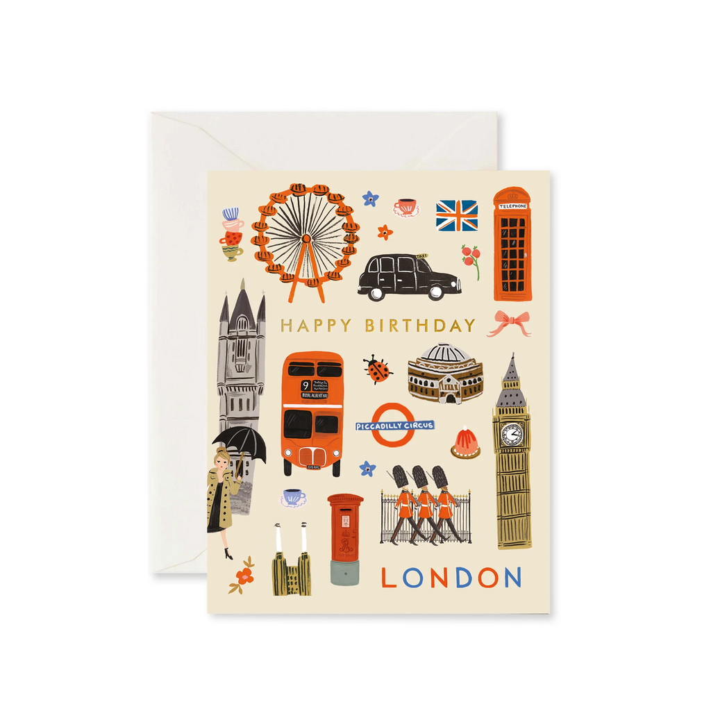 Rifle Paper Co. London Elements Birthday Card