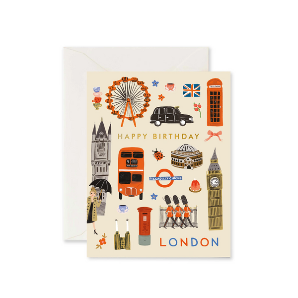 Rifle Paper Co. London Elements Birthday Card