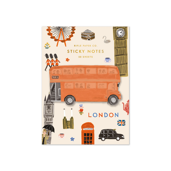 Rifle Paper Co. Sticky Notes - London Bus