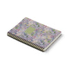 Floral patterned notebook on a white background