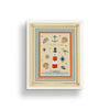 Framed artwork with nautical-themed illustrations and 'Thank You' text on a beige background.
