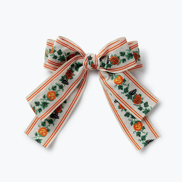 Rifle Paper Co - Pumpkin Patch Jacquard Bow Clip