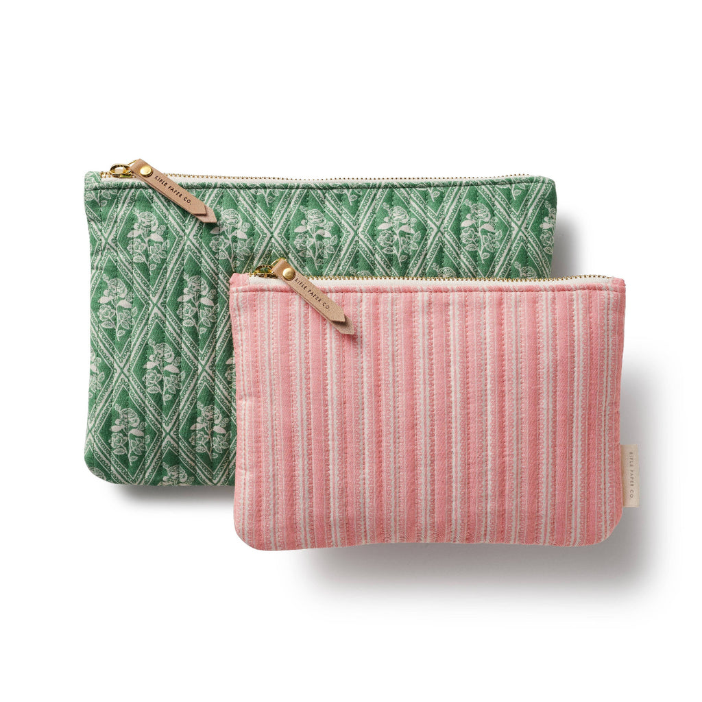 Rifle Paper Co - Rose Study Quilted Pouch Set
