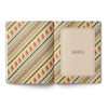 Notebook with decorative cover and 'Notes' label on a white background