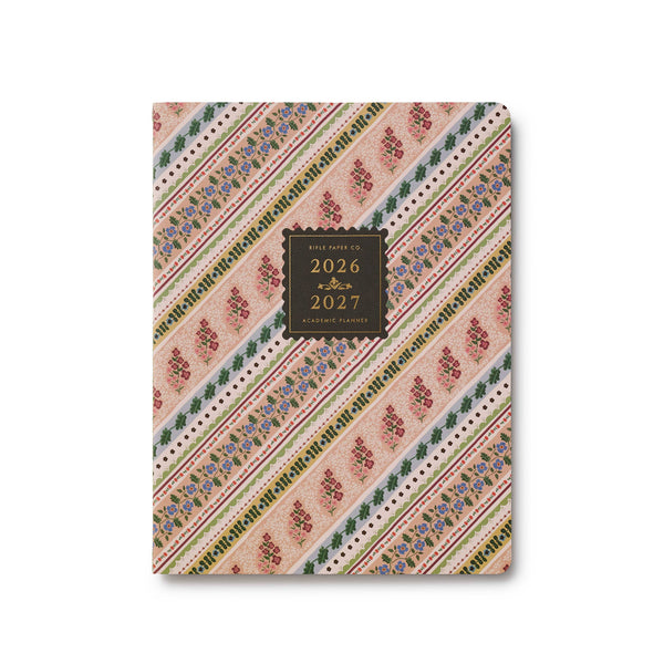 Patterned planner with 2026-2027 text on a white background